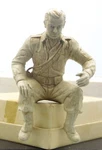 Marx Six-inch Army Driver White Missing The Separate Helmet. Fixed Price $20.00.