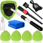 10PCS Windshield Cleaning Tool Inside Car Window Cleaner Wash Kit With 4 Reus.... Fixed Price $15.93.