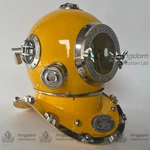 Yellow Anchor Diving Helmet Us Navy Deep Sea Divers Engineering. Fixed Price $220.00.