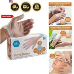 General Purpose Powder-free Vinyl Gloves, Medium, BOX/100. Fixed Price $11.99.