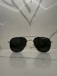 Ao Eyewear Original Pilot Sunglasses 140MM Silver Aviator W/ Case. Fixed Price $90.00.