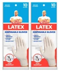 Mr. Clean Disposable Latex Gloves - One Size, 20 Count (2 Packs Of 10). Fixed Price $12.05.