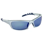 542-0209SAS Safety Gtr Glases W/ Silver Frames And Ice Blue Mirror Lens. Fixed Price $13.55.