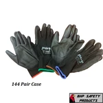 144 Pairs Liberty P-grip Work Glove Black Pu Polyurethane Palm SP4638BK. Fixed Price $119.00.
