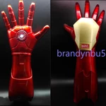 The Avengers Iron Man Tony Stark Gloves 1:1 Led Light Hand Laser Cosplay Gifts. Fixed Price $100.71.