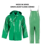 New! Neese Radians Chem Shield 96 Series Jacket W/ Hood & Bibs Green Size: Large. Fixed Price $59.49.