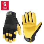 6 Pairs Wells Lamont Men's Hydrahyde Leather Work Gloves Breathable - All Sizes!. Fixed Price $59.25.