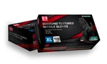 Diamond Textured Black Industrial Nitrile Gloves 8 Mil X-large, 100/BX. Fixed Price $19.50.