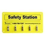 Tucker 99953 5-CLIP Safety Station For Kutgloves, Yellow, Plastic 11-1/2" X 6". Fixed Price $35.99.