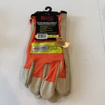 Kinco 909-XL Men's Unlined Grain Pigskin Mesh Back Gloves, Safety, Xl, Orange. Fixed Price $39.00.