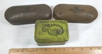 Vtg Gesco & Willson Safety Goggle Glasses Tin Metal Case Lot Empty Steampunk. Fixed Price $12.95.