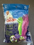 Mr. Clean Duet Premium Latex Gloves Large 2 Pairs Colors Brand New Sealed. Fixed Price $8.00.