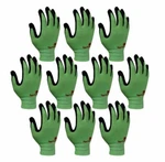 3M Nitrile Rubber Coated Work Gloves, Thin Touchscreen Washable 10 Pack Green. Fixed Price $34.98.