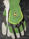 John Deere Green Work Gloves Pair Size LP67361. Fixed Price $19.88.