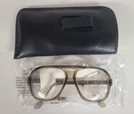 Vintage Nos Crews Foreman Safety Glasses Z87 Lens Side Shields, 147MM 58CV Nice!. Fixed Price $24.99.
