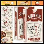 Wild West Playing Cards 2-PACK Hand-illustrated Cowboy Deck Premium Linen Po. Fixed Price $37.99.