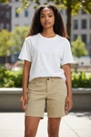 Carhartt Force Madden Cargo Shorts Womens 8 Khaki Straight Fit Ripstop Stretch. Fixed Price $18.99.