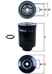 Mahle Fuel Filter For Toyota Mazda Subaru Mitsubishi Vw 4 Runner Camry 1770A053. Fixed Price $15.88.