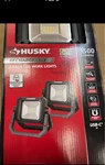 Husky 1500 Lumens Rechargeable Led Work Lights 2-PACK Usb-c Magnetic 360. Fixed Price $35.00.