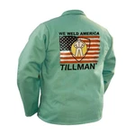 Tillman 9030 30" Oz. Green Fr Cotton "we Weld America" Logo Jacket 3X-LARGE. Fixed Price $61.99.