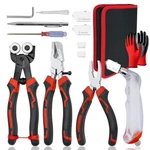 Glass Cutting Tool Set With Gloves, Cutter 2-20MM, 8" Tile Nippers, .... Fixed Price $48.56.