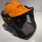 Stihl Woodcutter Safety Helmet W/ Mesh Face Shield & Ear Protection. Fixed Price $55.00.