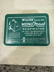 Vintage Willson Mono Mask Respirator Style No. 600A. Fixed Price $23.00.