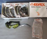 Elvex Safety Protective Glasses GG-45A-AF Go-specs Amber Lens Black Frame BOX/12. Fixed Price $39.95.