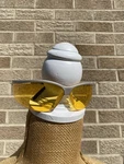 Aos Metaliks Sport Safety Glasses Dark Yellow Tint Frame Anti-scratch. Fixed Price $13.00.