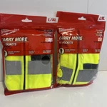 Pack Milwaukee 48-73-5022 High Vis Class Yellow Safety Vest Large/xl. Fixed Price $19.99.