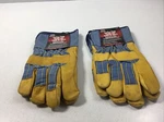 (2) Pair New Boss Leather Palm Work Gloves 5660 Large Good Abrasion Resistance. Fixed Price $18.95.