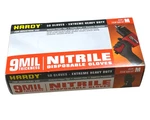 Hardy 9 Mil Nitrile Gloves Extreme Heavy Duty Powder Free Medium Box Of 50. Fixed Price $29.99.