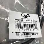 2FT CAT5E Ethernet RJ45 Patch Cable Stranded Snagless Booted Black. Fixed Price $9.45.