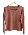 Fashion Women's Size Long Sleeve Waffle Knit Shirt Pink Comfy Everyday. Fixed Price $9.79.