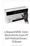 Big Sale Life Guard Nitrile Medical Exam Glove, Non Latex & Powder-free -s,m,l. Fixed Price $60.00.