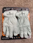 Plainsman Fleece-lined Heavy Duty Cold Weather Cowhide Work Gloves, 2 Pair. Fixed Price $21.99.