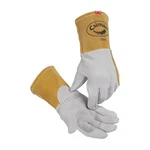 1864 Deerskin Unlined Lean-on Patch Tig Welding Gloves, Large, Gray,. Fixed Price $39.10.