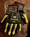 Ringers Gloves R-169 Impact Work Black/yellow Size 10. Fixed Price $40.00.