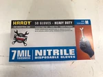 Hardy 68504 Nitrile Gloves 7 Mil Strong Heavy Duty Medium Box Of. Fixed Price $18.50.