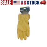 Klein Tools, Cowhide Leather Work Gloves, Heavy Duty Flexible Protection, Size. Fixed Price $14.99.