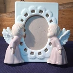 Roman, Inc. Ceramic Pink Angels 3X5 Photo Frame. Fixed Price $15.00.