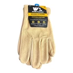 Wells Lamont Work & Home Durable Leather Gloves Size Medium Elastic Wrist. Fixed Price $12.17.