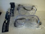 (2) Erb Safety Goggles Protective Eyewear Z87+ Perforated Anti-fog Clear Glasses. Fixed Price $9.99.