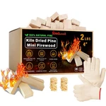 Kolesummit Mini Fire Stick With Starters Gloves 4" Kiln Dried Pine .... Fixed Price $34.02.