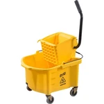 Genuine Joe GJO60466 Splash Guard Mop Bucket And Wringer, 6.5 Gallon Capacity. Fixed Price $75.00.