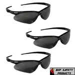 (3 Pair) Kleenguard Nemesis Safety 22475 Smoke Anti-fog Lens Sunglasses. Fixed Price $16.75.