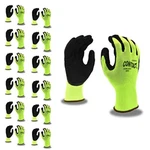 Cordova 3991 Contact Gloves, 13-GAUGE, Hi-vis Green Nylon Shell, Black Foam Lat. Fixed Price $32.63.
