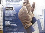 New Wells Lamont 73671 Cold Weather"grips" Work Gloves 1PAIR Suede Cowhide Leath. Fixed Price $19.99.