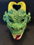 Monster Jam Green Dragon Mask, Plastic, Field Motorsports 2018 (10 X 13 ). Fixed Price $12.00.