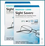 Bausch + Lomb Sight Savers Lens Cleaning Tissues 200CT, Anti-fog, Anti-static. Fixed Price $25.71.